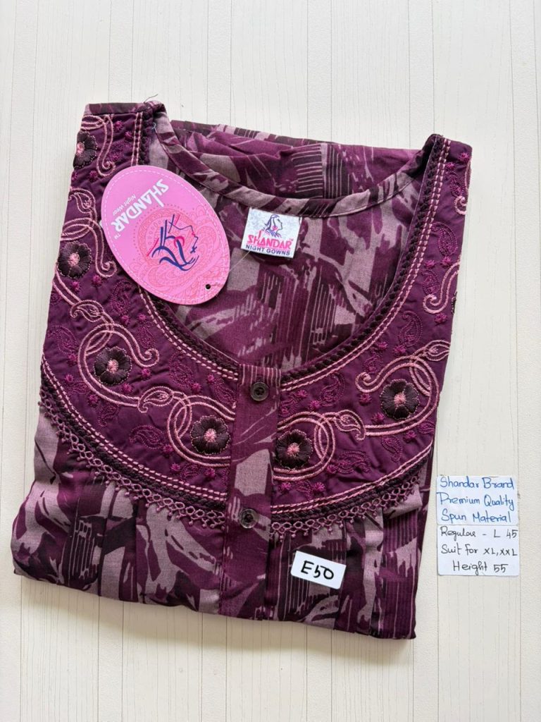 BS469 Shandar Spun nighty