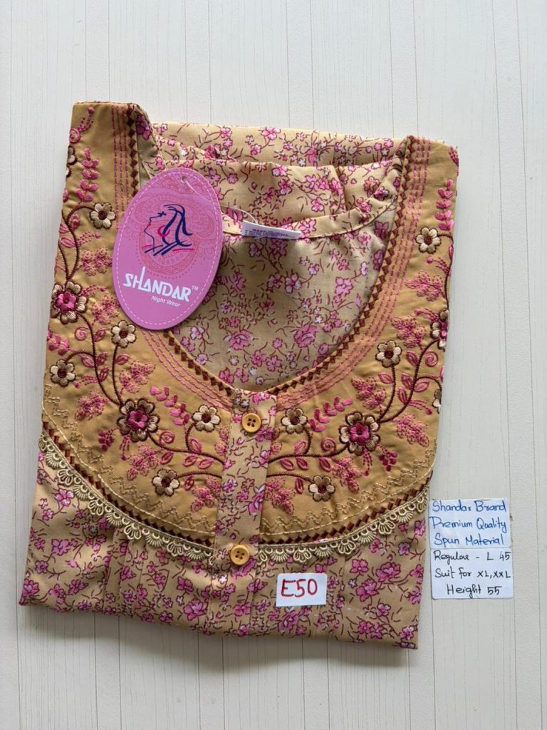 BS545 Shandar Spun nighty