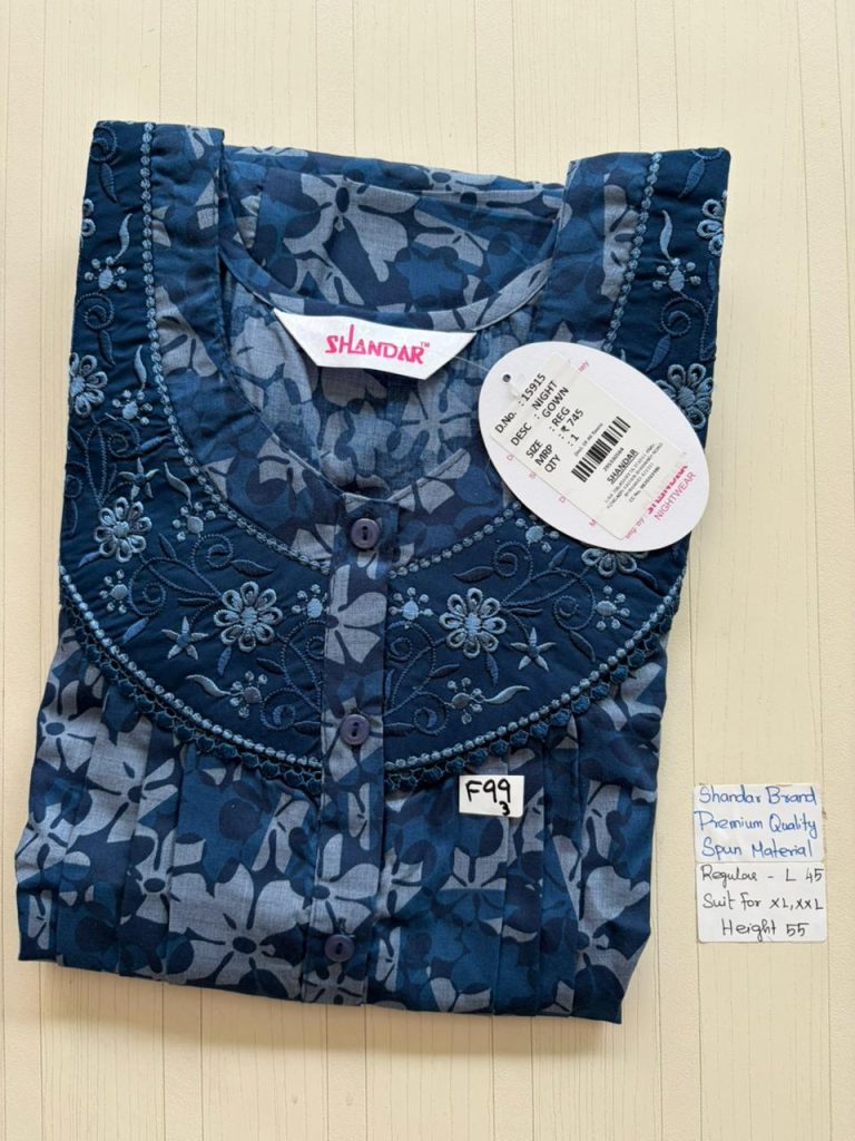 BS554 Shandar Spun nighty