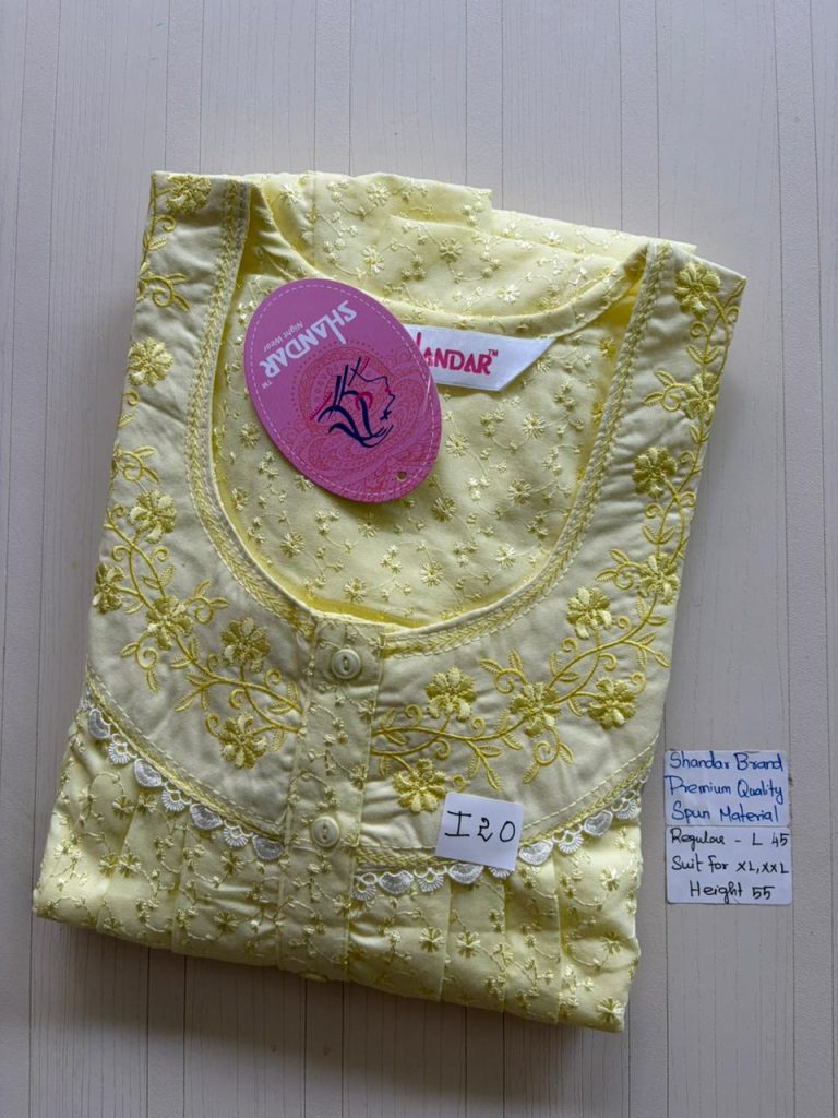 BS562 Shandar Spun nighty